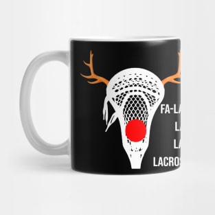 Funny Lacrosse Fa La La Xmas Gift For Lacrosse Player Mug